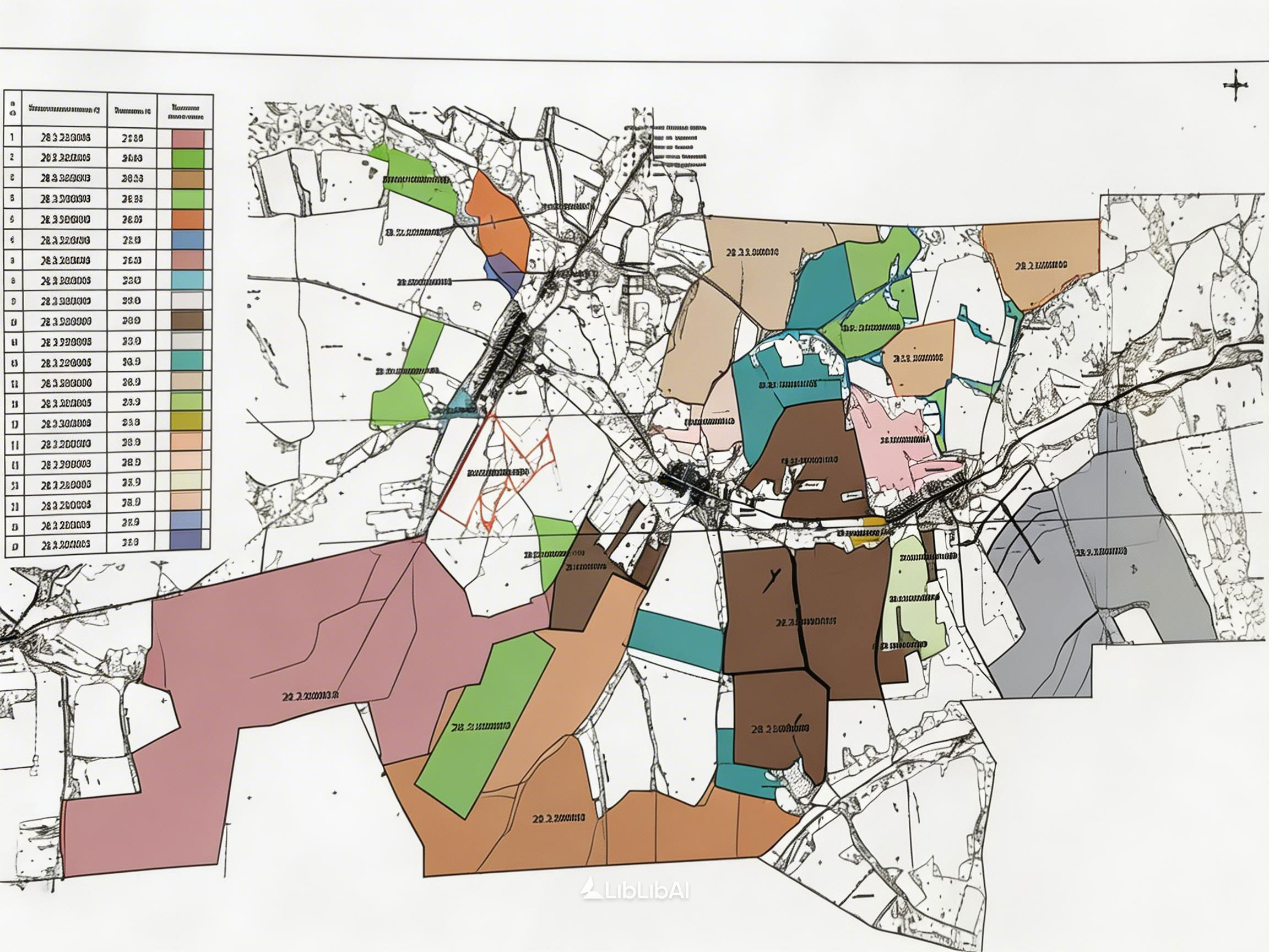 农场耕地地块分布图